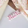 Presilha de Cabelo Fofa de Gatinho com Cabelo Ondulado Doce Quadrada para Franja Lateral de Menina Presilha Super Fada de Alto Valor Pequena Fresca