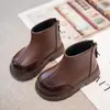 Botas Martin para Niños 2025 Otoño/Invierno Nuevas Botas Infantiles Botines Cortos para Bebé Botas de Piel con Forro de Terciopelo de Invierno Zapatos para Niñas