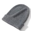 Chapéu de cashmere masculino e feminino, o mesmo 100% cashmere puro, outono e inverno, novo chapéu de malha quente para todos os gostos