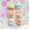Mini Oso Juguete de Comida Dibujos Animados Resina Accesorios Oso Chef Decoración de Pan Pasador Funda de Teléfono Celular Paquete de Materiales para Uñas