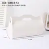 Caixa Longa Branca Portátil para Bolo Rolo, Caixa de Embalagem para Rolo de Toalha, Caixa para Sobremesa Mousse, Caixa de Embalagem para Rolo Suíço