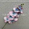 Orquídeas Phalaenopsis Artificiais de 9 Flores no Atacado, Flores Decorativas Nórdicas para Mesa de Jantar, Decoração Suave para Montagem de Cenário de Casamento, Orquídeas Phalaenopsis Falsas