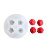 Molde de yeso para aromaterapia DIY Manqi 3D fresa silicona de grado alimenticio molde de silicona molde para colgar para coche