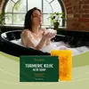Sabonete Oceaura Cúrcuma Ácido Kójico Hidratante, Suavizante, Cuidado Delicado para a Pele do Corpo Feminino Limpeza Suave Cuidados com a Pele