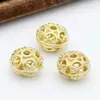 Cuentas huecas de 7x10 mm de Zhongxing, material para joyería artesanal, collar, pulsera, cuentas