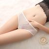 Roupa íntima sexy de renda e tule feminina Respirável Levanta bumbum Cintura média Sem costura Calcinhas sexy para meninas Senhoras