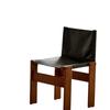 Silla Monje de Cuero Madera Maciza Cuero con Cera de Aceite Silla de Comedor de Cuero Estilo Silencioso Silla de Escritorio Vintage Silla Antigua Vintage Cuero