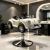 Asiento para Corte de Cabello para Niños Peluquería Juguete Eléctrico Coche de Dibujos Animados Silla para Corte de Cabello para Bebés y Niños para Peluquería