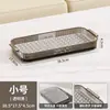 Estante para bandeja de té engrosado de doble capa, portavasos, estante doméstico para escurrir y almacenar tazas de té, tazas, cuencos, palillos
