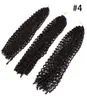 Cabelo Crochê Ondulado Africano Dreadlocks Passion Twist 14/18/24 Polegadas Peruca Trançada de Fibra Química