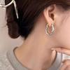 Elegante Simples All-match Irregular Geométrico Fivela de Orelha Feminino Leve Luxo Nicho All-match High-end Ear Studs Brincos Estilo Frio