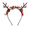 Nova Moda Mais Vendido Tiara de Natal com Galhos Vermelhos Tiara Super Fada Cabeça de Noz Tiara DIY Fábrica de Acessórios de Cabeça Atacado