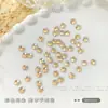 Pedras Strass de Fundo Plano Flor de Ameixa para Nail Art, Pequenas Flores Coloridas Brilhantes Decorações de Unhas, Unhas Brancas e Rosas, Strass K9 Atacado