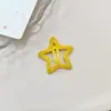 Grampo de Cabelo Estrela com Glitter Dopamina Y2K Presilha Lateral para Franja Feminina Presilha BB Estrela de Cinco Pontas Infantil Adorável Acessório de Cabelo
