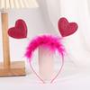 Tiara da moda europeia e americana ins transfronteiriça Dia dos Namorados vermelho lantejoulado amor tiara decoração de festa de feriado cocar fábrica