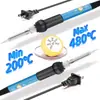 Ferro de Solda Elétrico Transfronteiriço com Aquecimento Interno, Temperatura Constante, Temperatura Ajustável, Caneta de Solda Elétrica 60W Conjunto de Soldagem, Conjunto de Canetas de Pirografia
