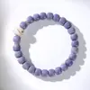 Pulsera Bodhi de Jade Blanco Natural de Hainan, Nuevo Estilo Chino, Morado Elegante, Suave Pulsera de una Sola Vuelta Wrap-Around, Cuentas de Oración Budistas al por Mayor