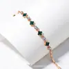 Pulsera de Trébol de la Suerte de Plata Pura 999 para Mujer, Trébol de Cuatro Hojas de Lujo Ligero con Ágata Incrustada de Diamantes Pulsera de Plata, Joyería Versátil, Venta al por Mayor de una Pieza