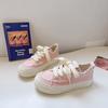 Love Dream Cream Niche Design Sapatos Femininos Burr Edge Platform Feminino 2024 Verão Novos Sapatos Casuais de Lona TP366