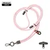 Lanyard Popular para Teléfono Móvil de Muñeca 6mm Fuerte para Colgar en el Cuello Cruzado Ajustable Exterior Montañismo Cuerda Trenzada Anti-Pérdida Color Pistola