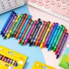 Crayones Creativos de Dibujos Animados Set de Pintura de 8/12 Colores Crayones de Grado A Crayones Infantiles para Colorear Graffiti Pasteles al Óleo Fabricante Venta al por Mayor