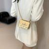 Rhombic Chain Small Bag Mulheres 2024 Verão Novo Crossbody Bag moda casual cor sólida popular simples saco quadrado pequeno