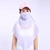 Mascarilla de seda 100 % morera, protección para el cuello, velo de protección solar, para mujer, transpirable, fina, para verano