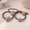 Diadema irregular de estrella de metal para el pelo, banda elástica alta para coleta de niña elegante, cuerda de goma para el pelo, accesorios para el pelo