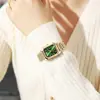 Reloj de Mujer con Banda de Acero Estilo Ins Explosiones Transfronterizas Moda Simple Cuadrado Cuarzo Reloj Estudiante Femenino Reloj Combinable