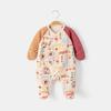 Roupas para recém-nascidos sem ossos outono e inverno macacão de bebê lua cheia do bebê roupas de monge cáqui acolchoado roupas de escalada para recém-nascidos