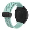 Adecuado para Samsung Huawei Watch Agujero Plegable Succión Magnética Silicona Correa de Reloj Desmontaje Rápido Oreja Cruda Correa 20/22mm
