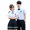 Uniforme de escuela secundaria para hombres y mujeres, estudiantes japoneses, uniforme de marinero, estilo universitario británico, conjunto de camisa de vestir para clase de primavera y verano.