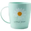 Vaso para lavar para uso doméstico, vaso para cepillarse los dientes para dormitorio de estudiante, juego de vasos para enjuague bucal simple y creativo para parejas y niños