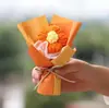 Mini Ramilletes Tejidos a Mano, Regalos Creativos de Cumpleaños, Flores de Lana, Decoraciones de Flores Eternas