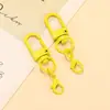Cierre de Puerta Giratorio en Forma de U de Colores Pintado Broche de Langosta Accesorios para Joyería DIY Colgante para Llavero Hebilla para Colgar Bolsas Muñecas