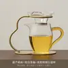 Colador de té de vidrio, Gadget para preparar té, Filtro de té, Malla filtrante para hojas de té, Separador de té de vidrio creativo, Accesorio para filtro de té