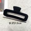 Otoño e invierno negro flocado forro polar clip para mujer nuevo de alta gama parte posterior de la cabeza horquilla grande clip de tiburón horquilla que combina con todo venta al por mayor