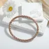 Pulsera Popular de Celebridad de Internet Pulsera Elegante Versátil Simple Retro Europea y Americana Lujo Ligero Pulsera de Bambú de Seguridad para Damas