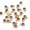 9*6mm 16 Colores Aleación Incrustada de Diamantes DIY Piedra Estrella Piedra de la Suerte Colgante Collar Pulsera Accesorios de Joyería Hecho a Mano