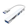 Divisor de Laptop Usb3.0Tipo-C Hub Cinco-em-Um Leitor de Cartão Transmissão de Alta Velocidade