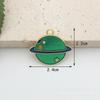 Accesorios de Joyería DIY Serie Espacio Astronauta Estrella Tierra Aleación Esmalte Colgante Llavero Accesorios