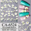 Pequeñas pegatinas adhesivas impermeables de relieve tridimensional 5D, patrón pequeño de dibujos animados, pegatinas decorativas para uñas, pegatinas para uñas de estilo nacional