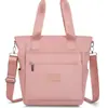 Versão Coreana Outono 2025 Nova Bolsa de Ombro Feminina de Tecido de Nylon de Grande Capacidade Bolsa de Mão Simples e Versátil Bolsa Transversal