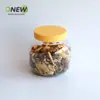 Frasco de plástico de barriga grande de 580 ml snacks de frijol disueltos bola de espino frasco sellado frasco de comida botella de plástico transparente para mascotas