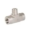 Roke Tubo de Rama de Acero Inoxidable Conector en T de Rosca Macho Rt Material 316 Personalizable Conector de Transición de Alta Presión y Alta Temperatura