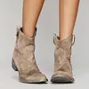 Nuevo estilo de comercio exterior, botines cómodos de tacón bajo para mujer, tallas 40-43, disponibles ahora para la temporada otoño/invierno 2026