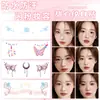 Atmósfera de Año Nuevo Corazón Dulce Pegatinas de Tatuaje Coloridas Rubor Pegatinas para la Cara con Purpurina Maquillaje Festival de Música Atmósfera Pegatinas Creativas Mayoreo