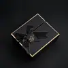 Caja de Regalo Navideña Borde Dorado Negro Lazo Caja de Regalo Souvenir de Negocios Cubierta Cielo y Tierra Caja de Embalaje Caja de Regalo Caja Vacía