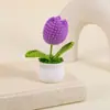 Pequenos presentes para o Festival Qixi, Dia de Ano Novo e Dia do Professor, produtos acabados, enfeites de mesa de lã para exportação, decorações de tulipa feitas à mão