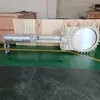 Válvula de Compuerta Neumática Estándar Americana Zhigong Válvula de Compuerta de 30 pulgadas Dn750 Válvula de Tapón Redondo Pz673H-150Lb